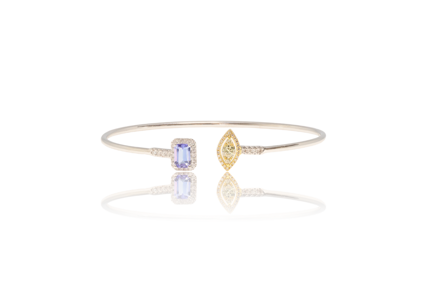 Tanzanite and Diamond Bangle