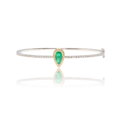 Emerald and Diamond Bangle