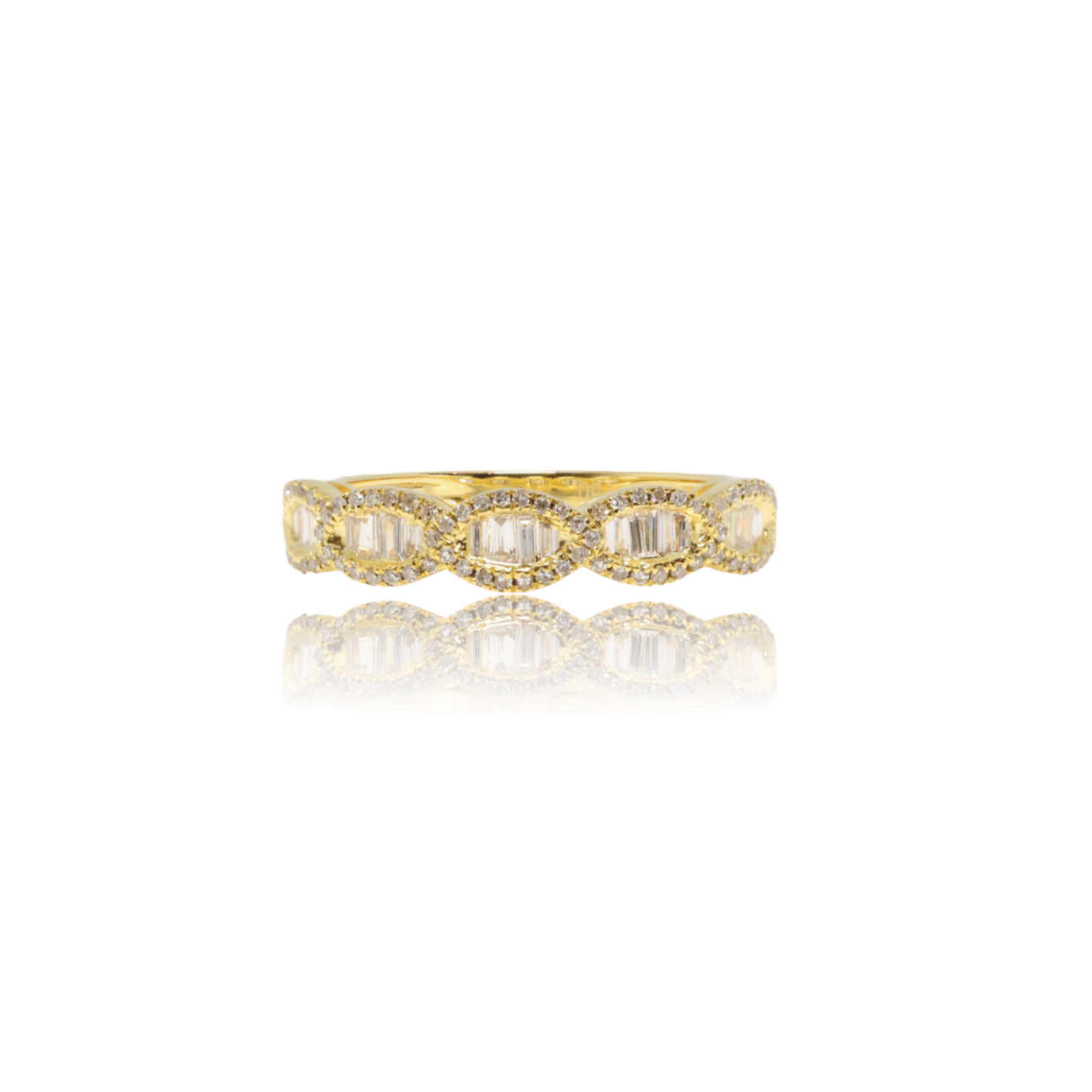 18k YELLOW GOLD DIAMOND RING