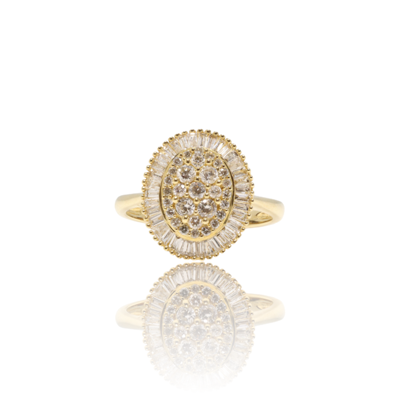 “JESS” 18KT YELLOW GOLD DIAMOND RING