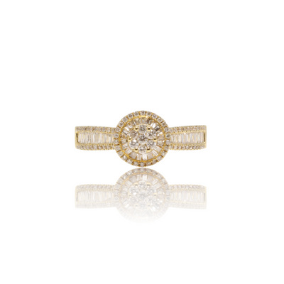 “Amelia” 18KT YELLOW GOLD DIAMOND RING