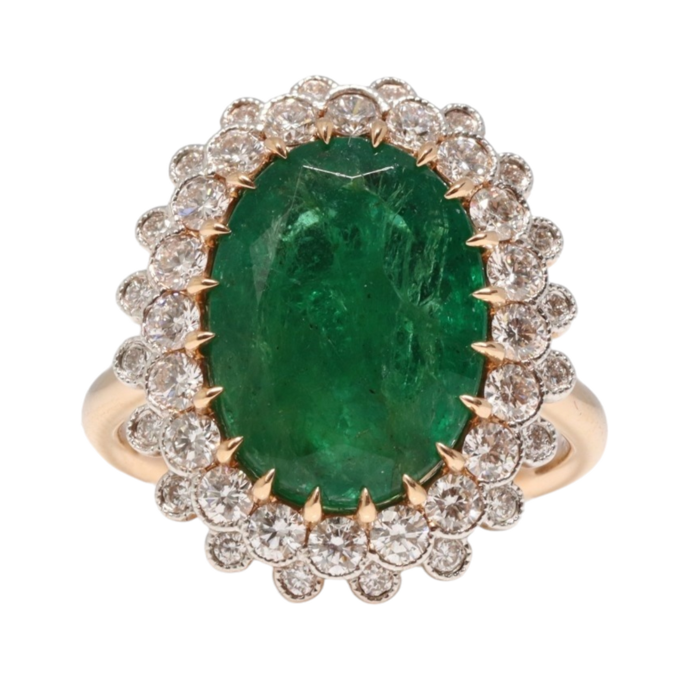 Emerald and Diamond Dress Ring hugo & harry Emerald and Diamond Dress Ring hugo & harry