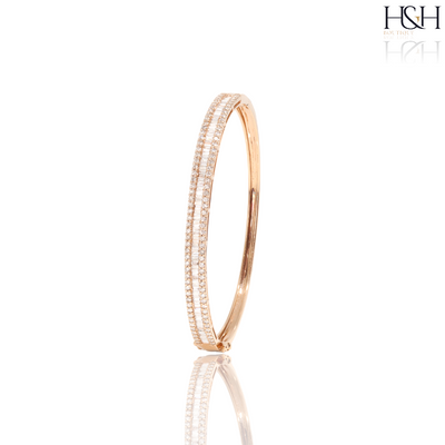 Baguette Diamond Bangle