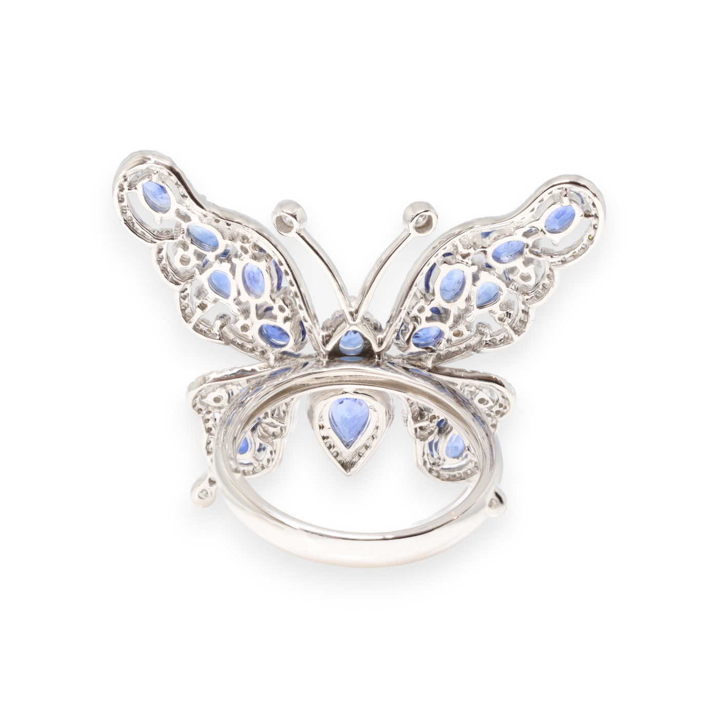 Butterfly in Sapphire and Diamonds