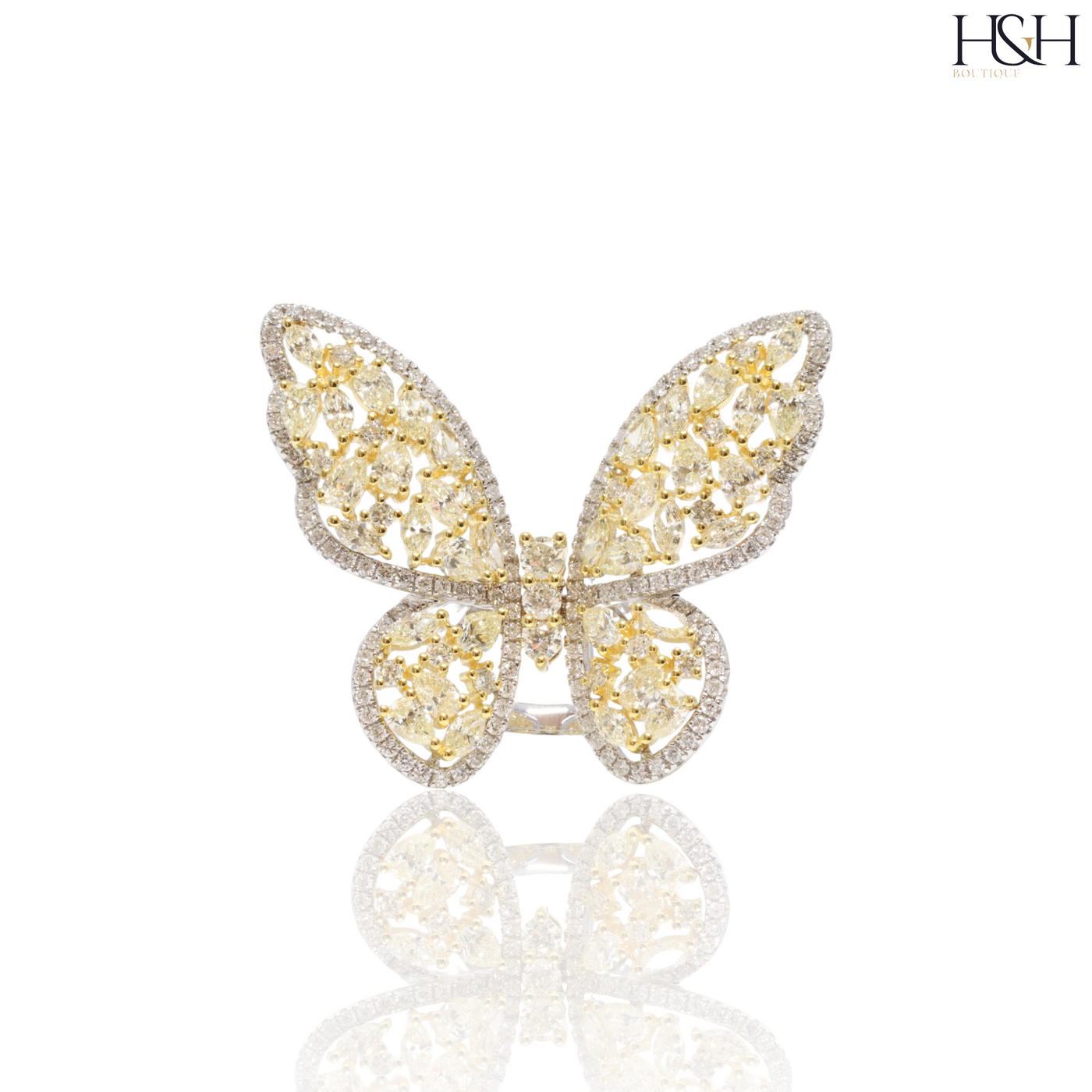 Butter Fly Marquise Diamond Ring