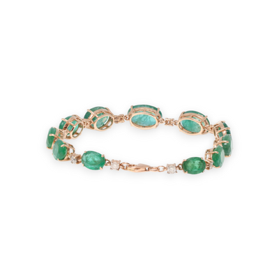 EMERALD AND DIAMOND BRACELET