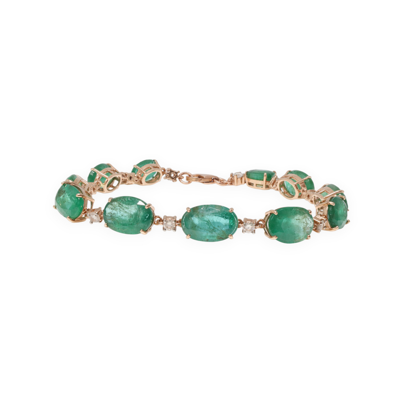 EMERALD AND DIAMOND BRACELET