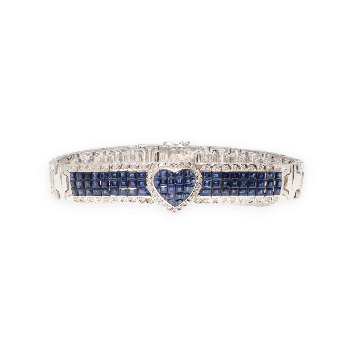 ROYAL BLUE SAPPHIRE AND DIAMOND BRACELET