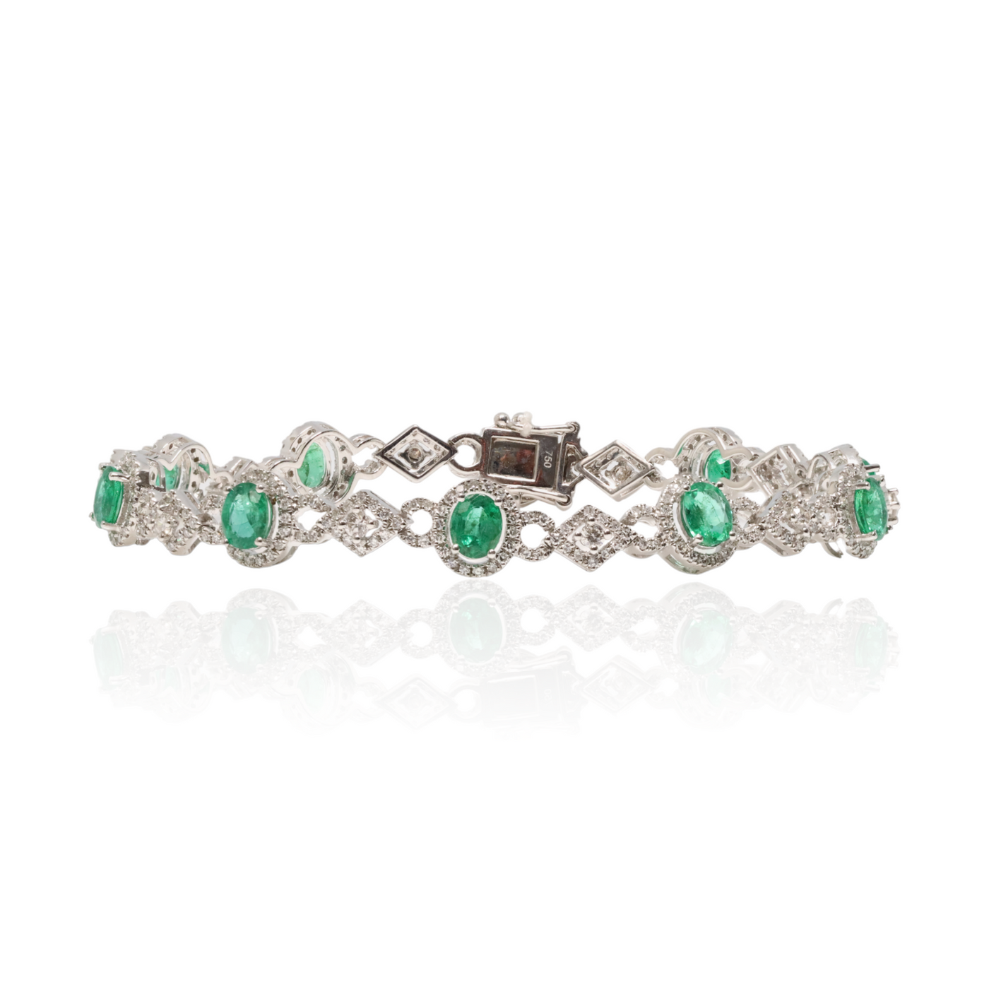 Emerald and Diamond Bracelet