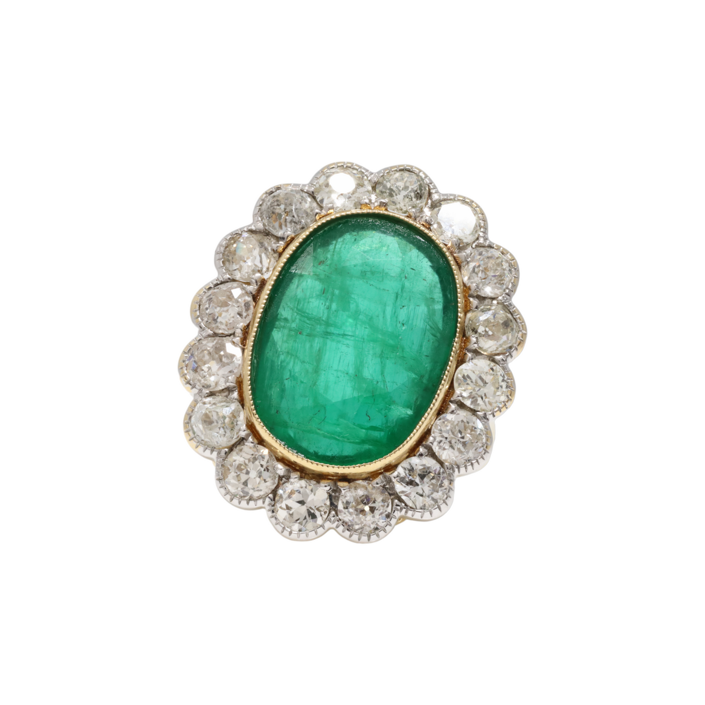 EMERALD AND DIAMOND RING