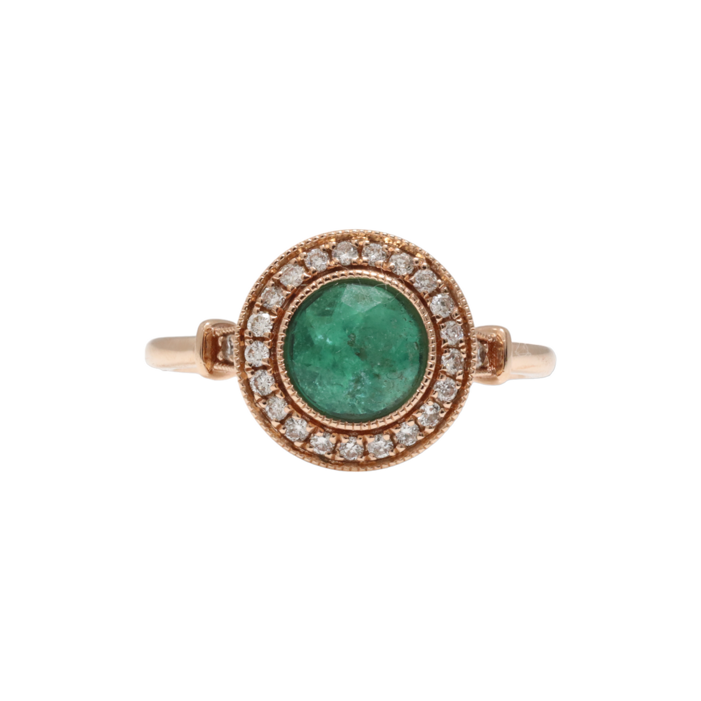 COLOMBIAN EMERALD AND DIAMOND RING