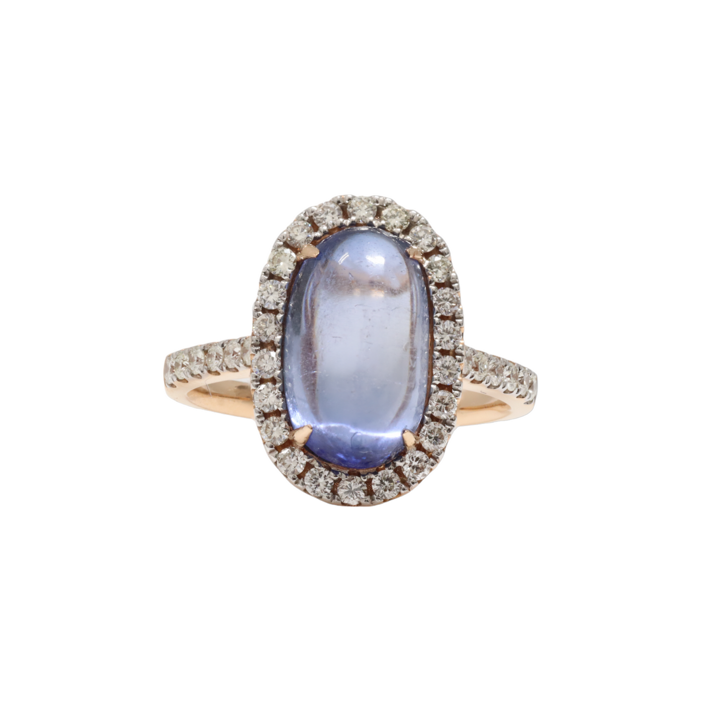 CEYLON SAPPHIRE AND DIAMOND RING