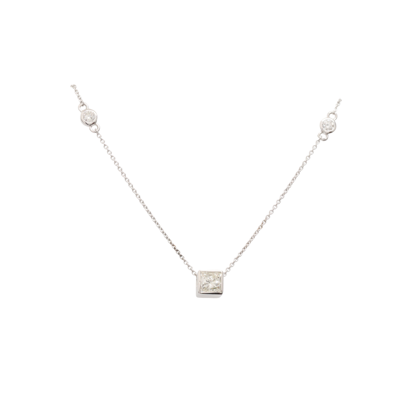 Bezel Set Diamond Pendant