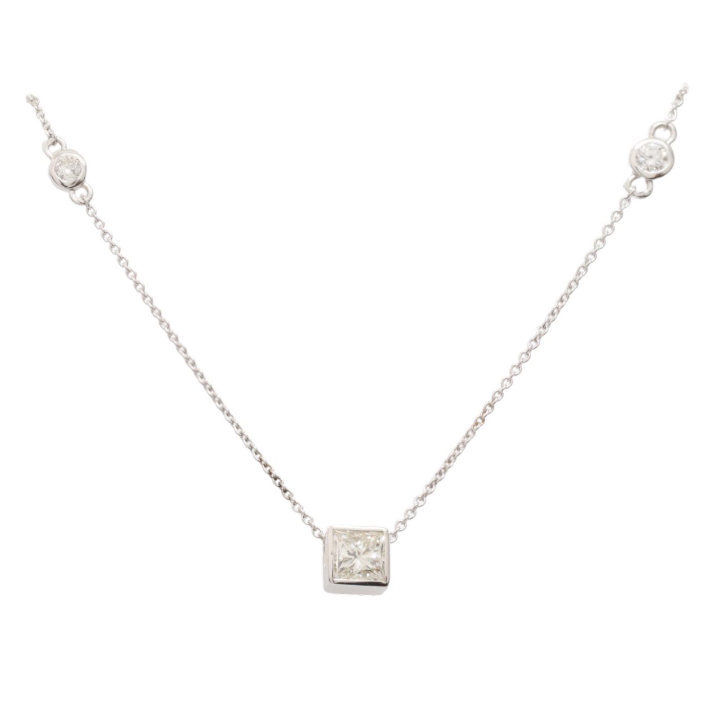 Bezel Set Diamond Pendant