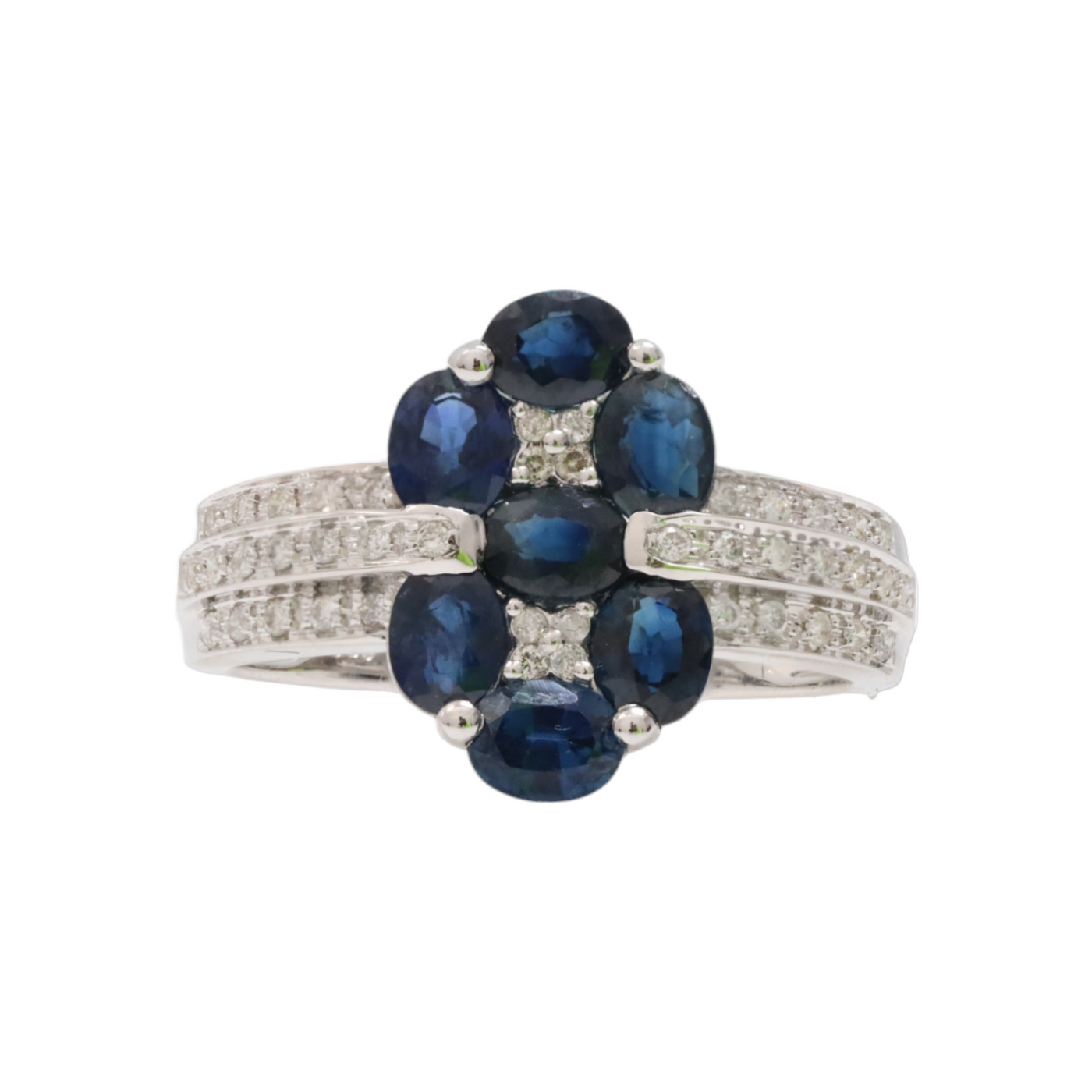 Sapphire and diamond dress ring