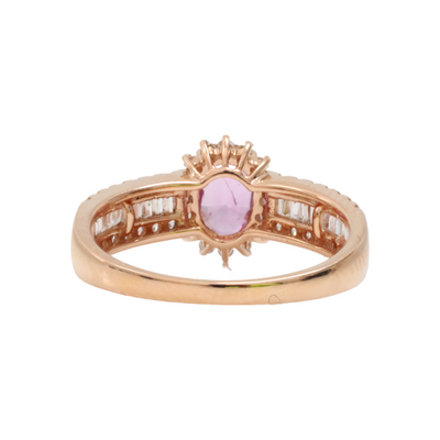 pink sapphire ring