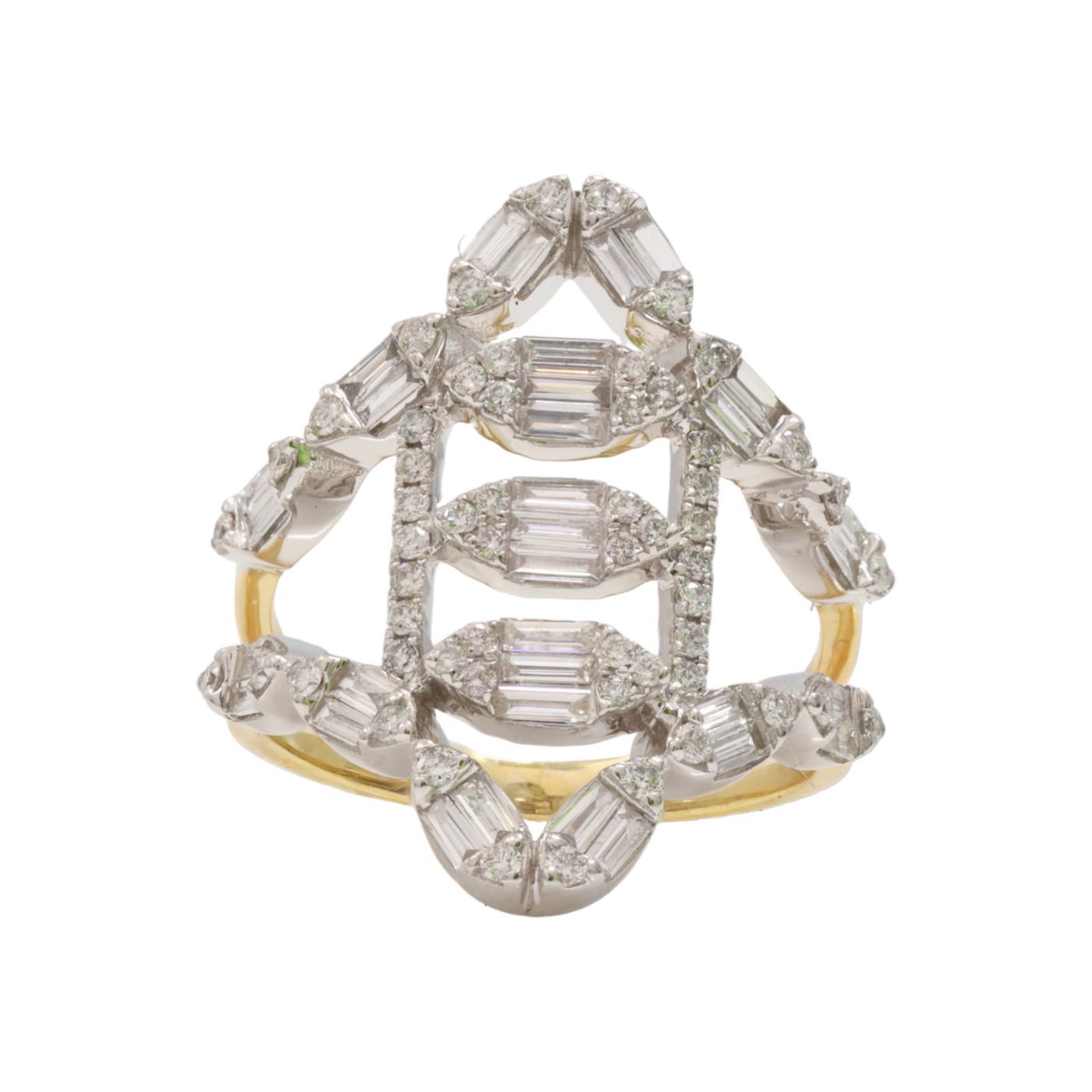 art deco style diamond ring