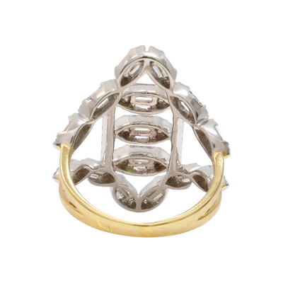 art deco style diamond ring