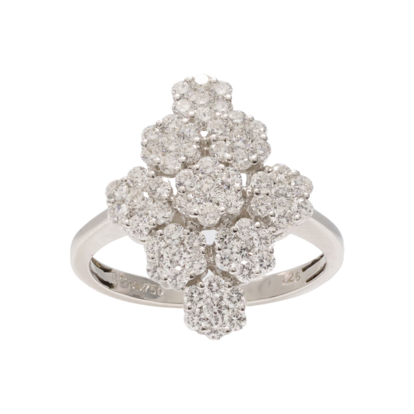 Diamond Flower Ring