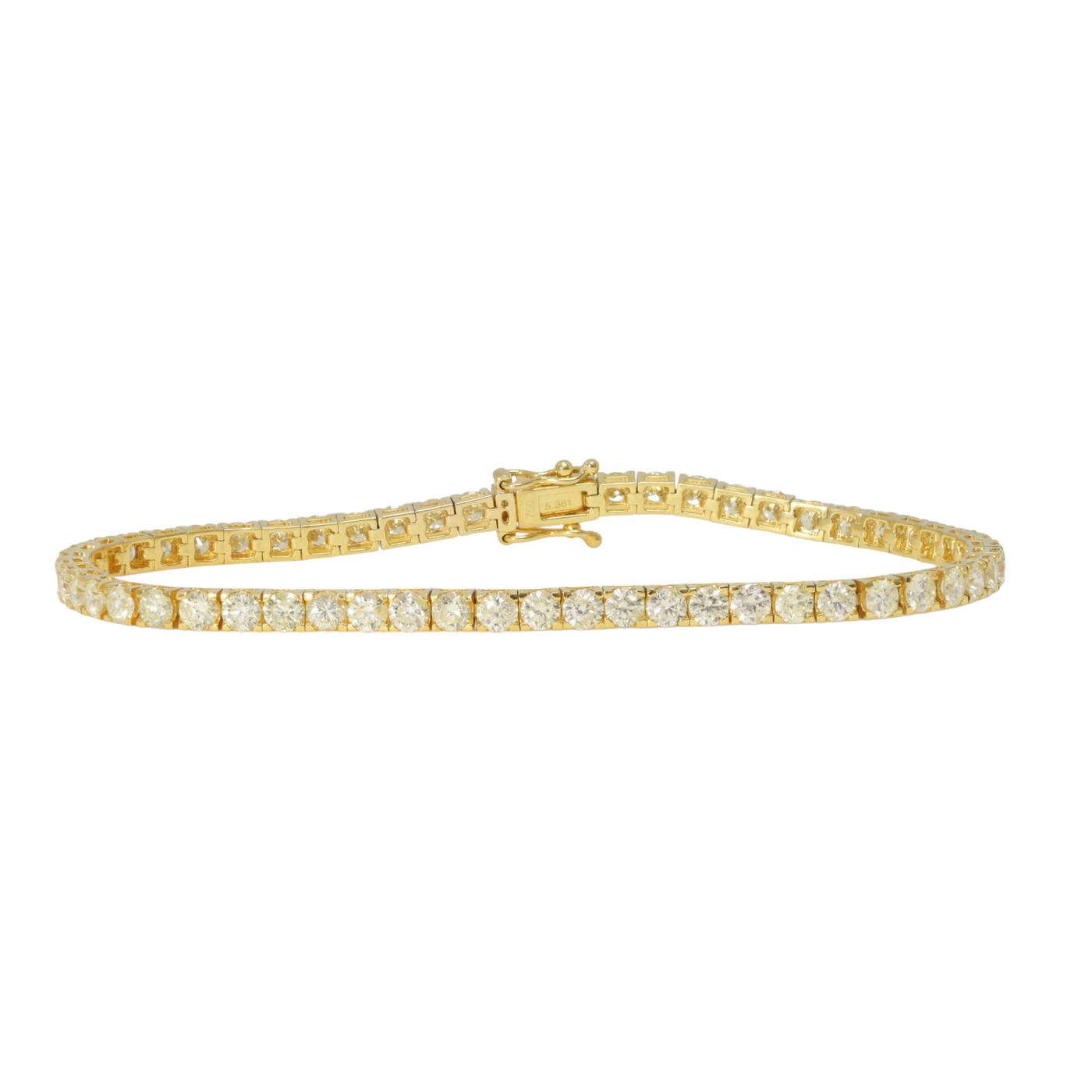 5.36CT DIAMOND TENNIS BRACELET