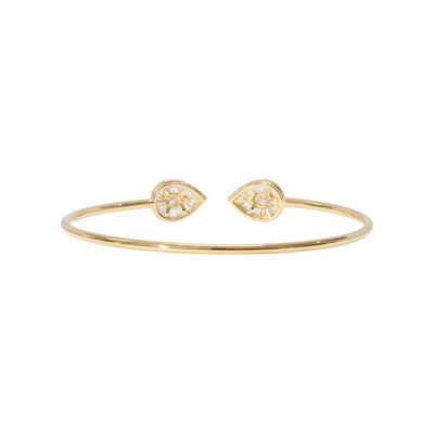 Pear Shaped Diamond Bangle