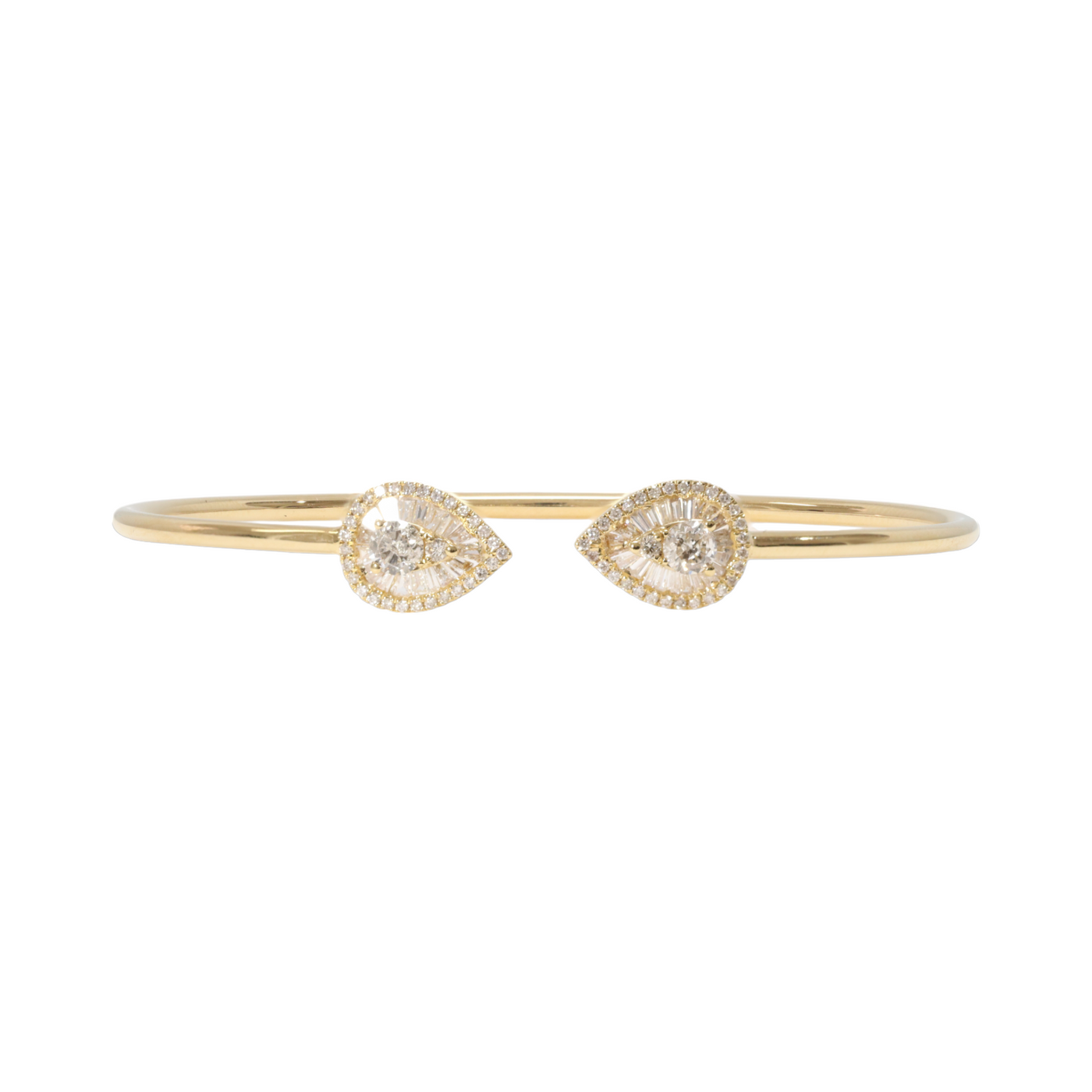 Pear Shaped Diamond Bangle