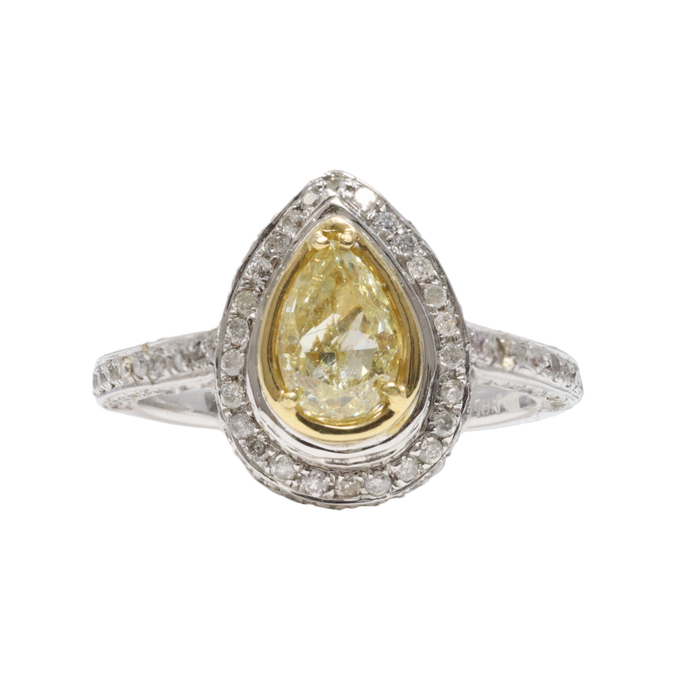 FANCY YELLOW DIAMOND RING