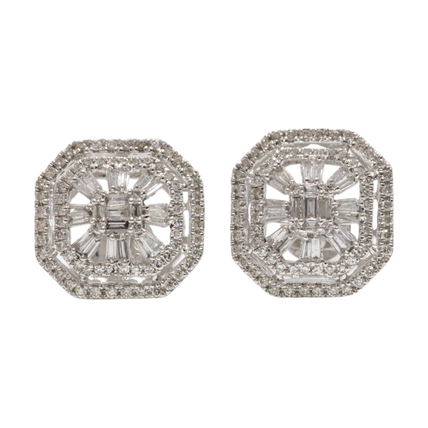 Tapered Baguette Diamond earrings