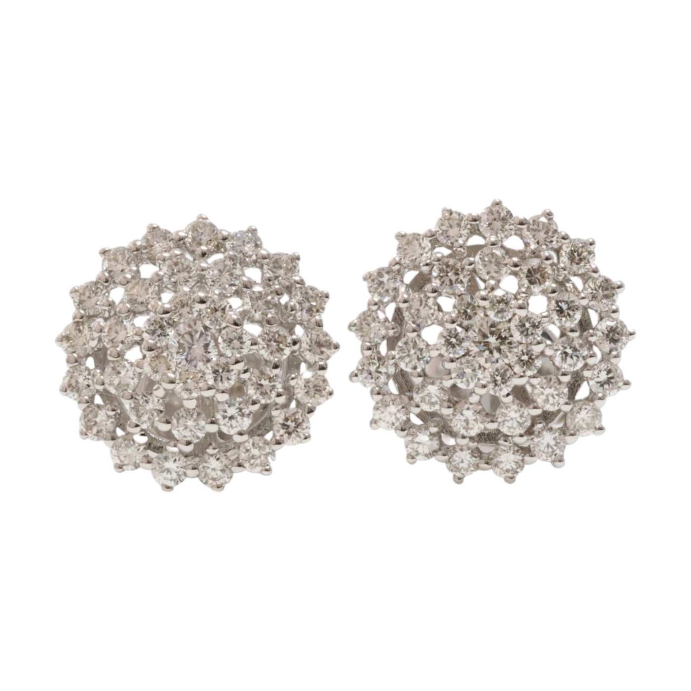 Webbed diamond earrings