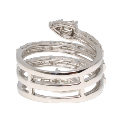 Spiral Diamond Ring