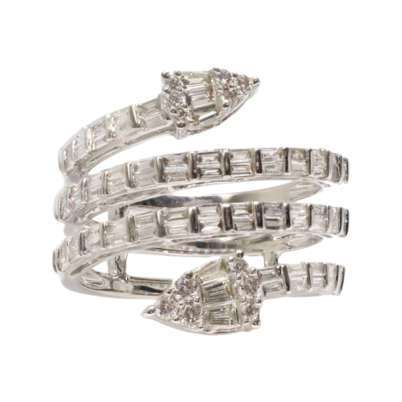 Spiral Diamond Ring