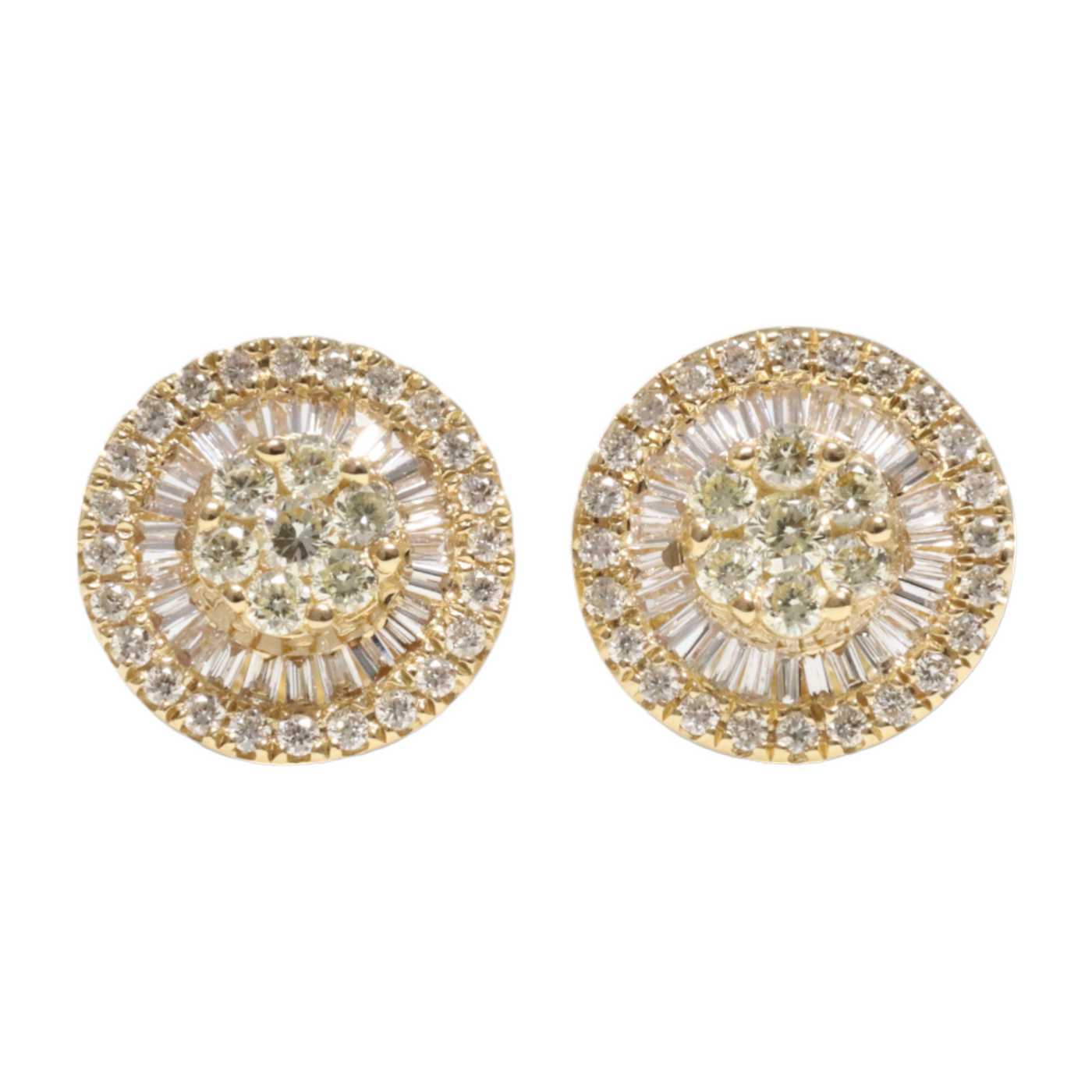 Diamond stud earrings