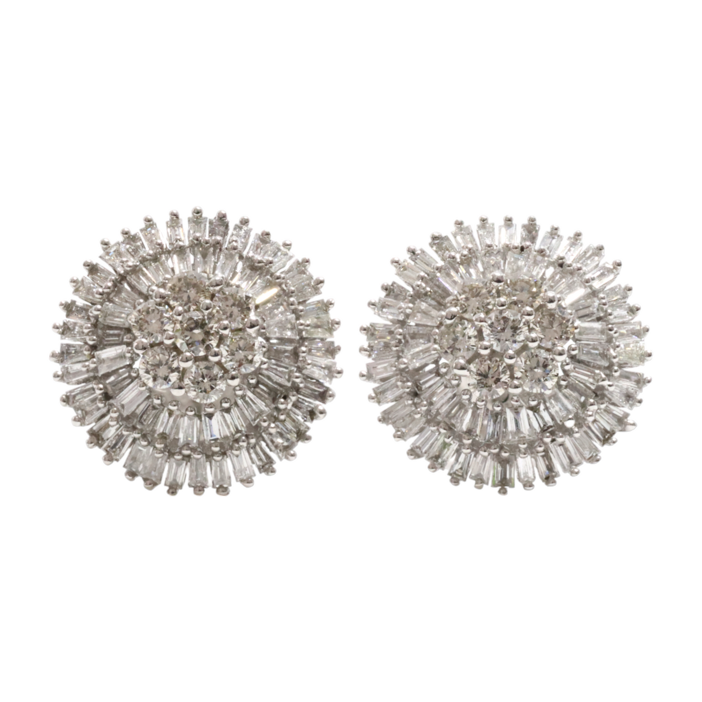 Diamond stud earrings