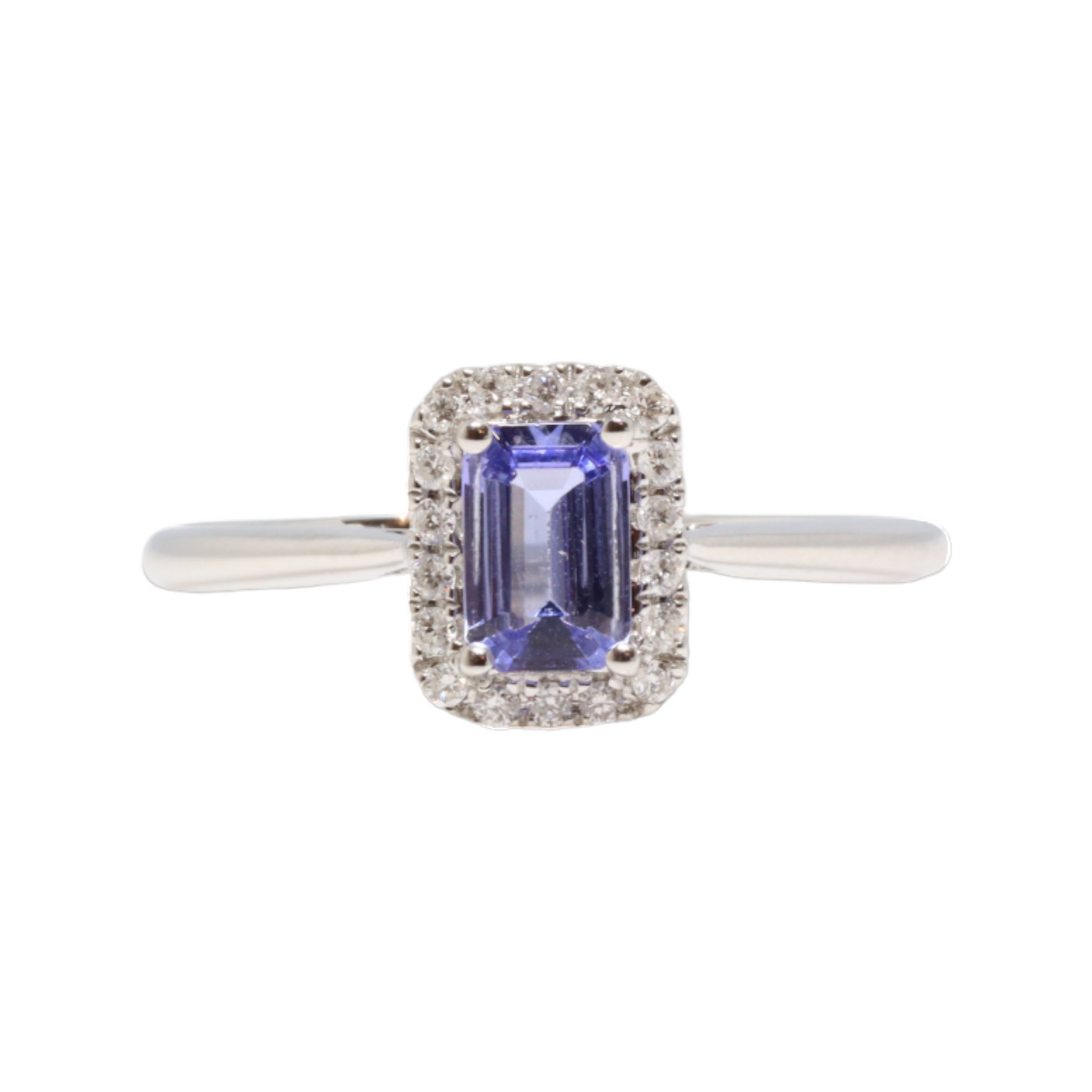 TANZANITE AND DIAMOND RING