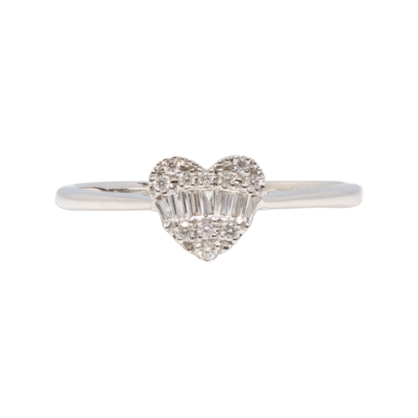 “HEART” 18KT WHITE GOLD AND DIAMOND RING