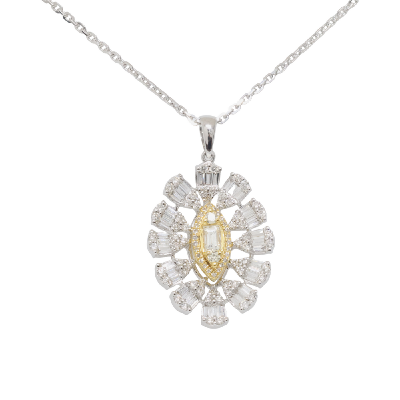 Floral Diamond pendant