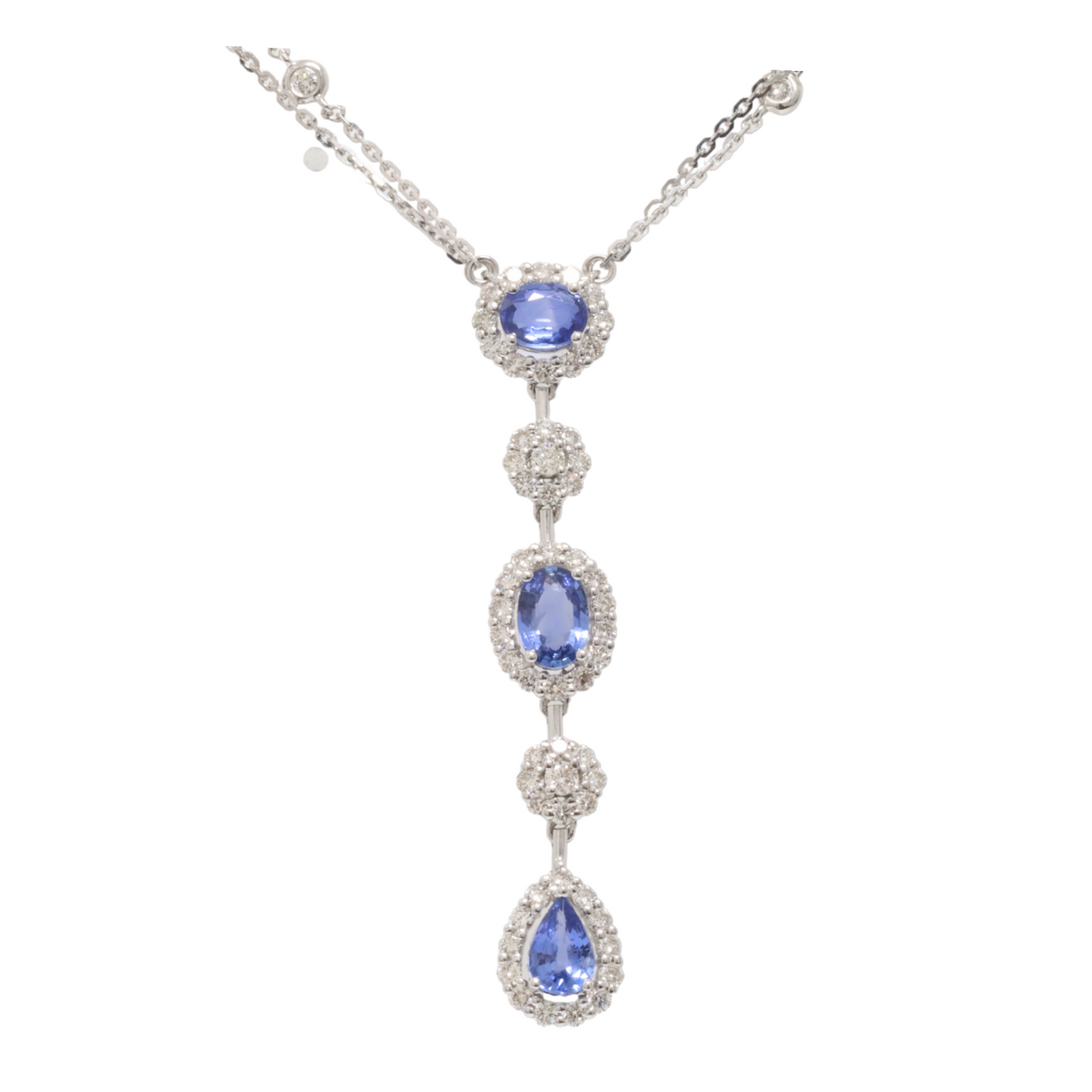 Sapphire and diamond pendant