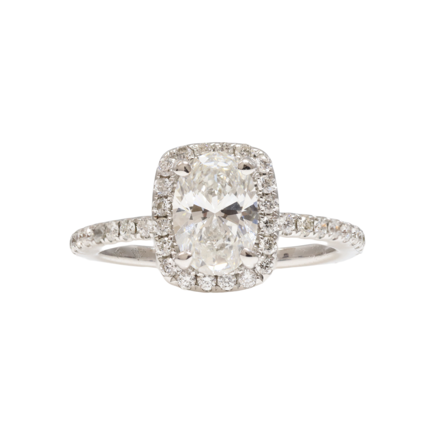 GIA 1.01ct Oval Brilliant Cut E Vs2 Engagement Ring