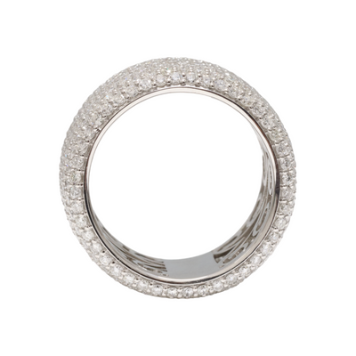 DIAMOND PAVÉ ETERNITY IN PLATINUM