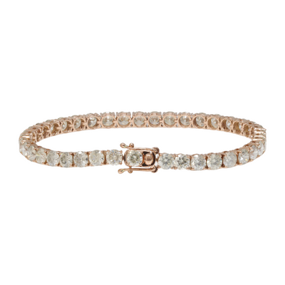 18ct Rose Gold Diamond Tennis Bracelet