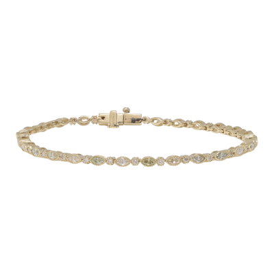 Champagne Diamond Tennis Bracelet