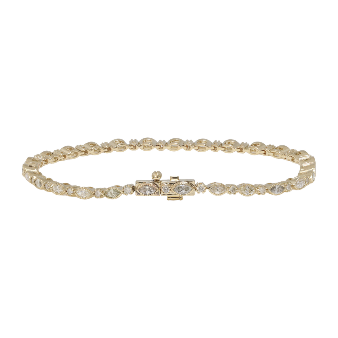 Champagne Diamond Tennis Bracelet