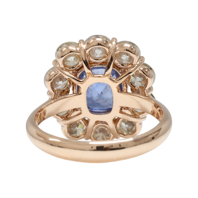Ceylon Sapphire & Diamond Ring