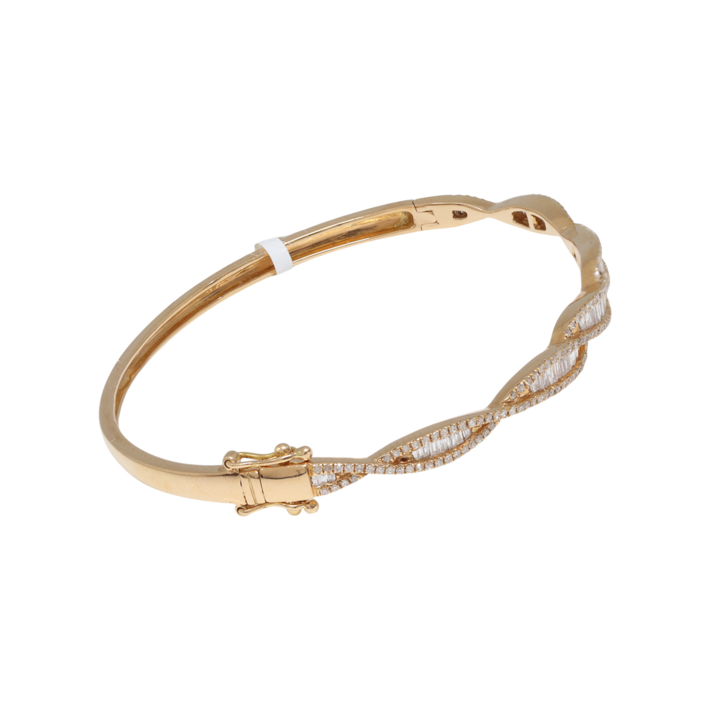 Tapered Baguette Diamond Bangle