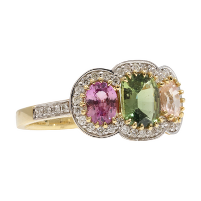 Sapphire and diamond dress ring