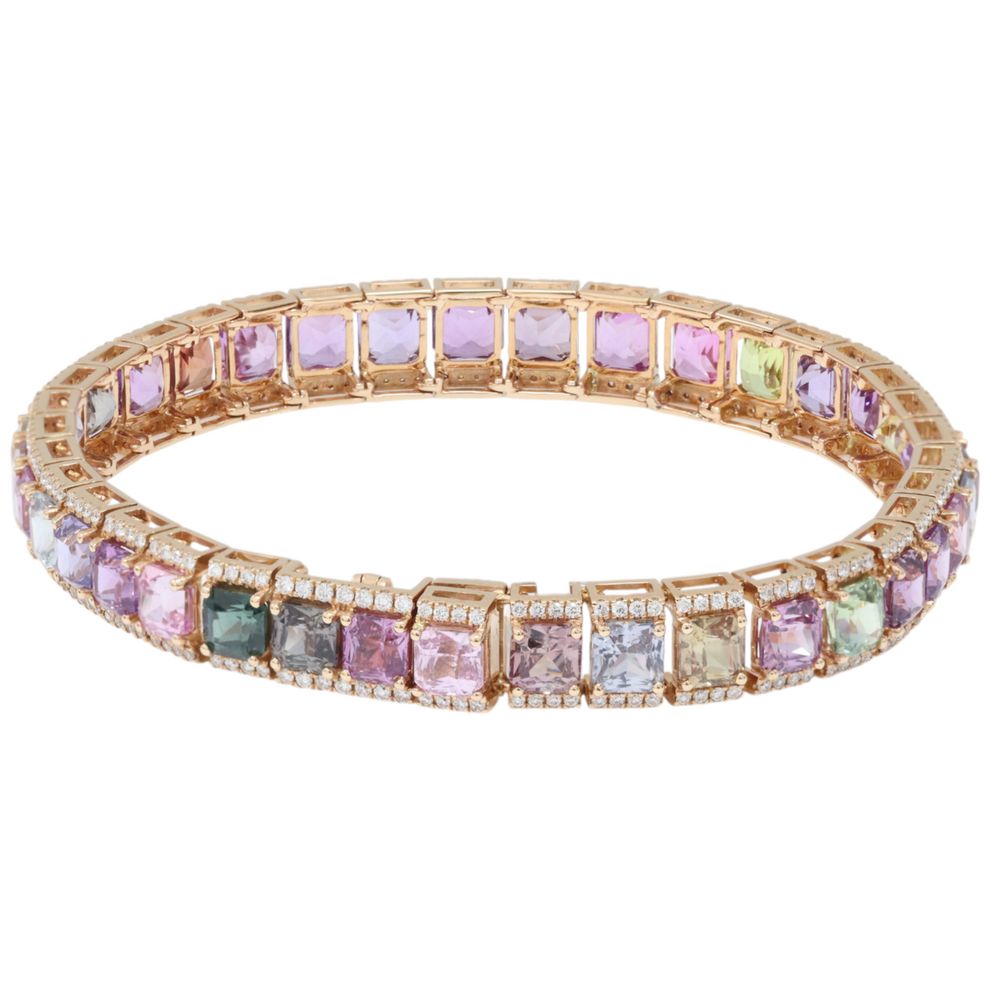 Sapphire and Diamond Bracelet (no heat)