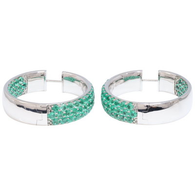 Emerald & Diamond Earrings