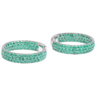 Emerald & Diamond Earrings