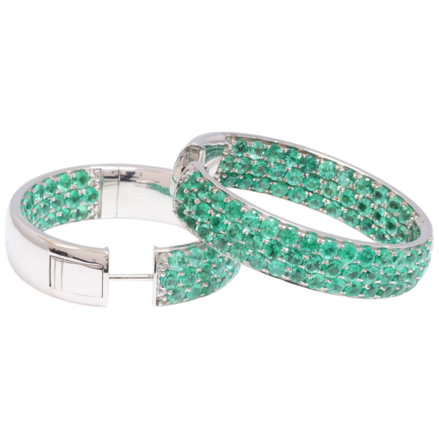 Emerald & Diamond Earrings