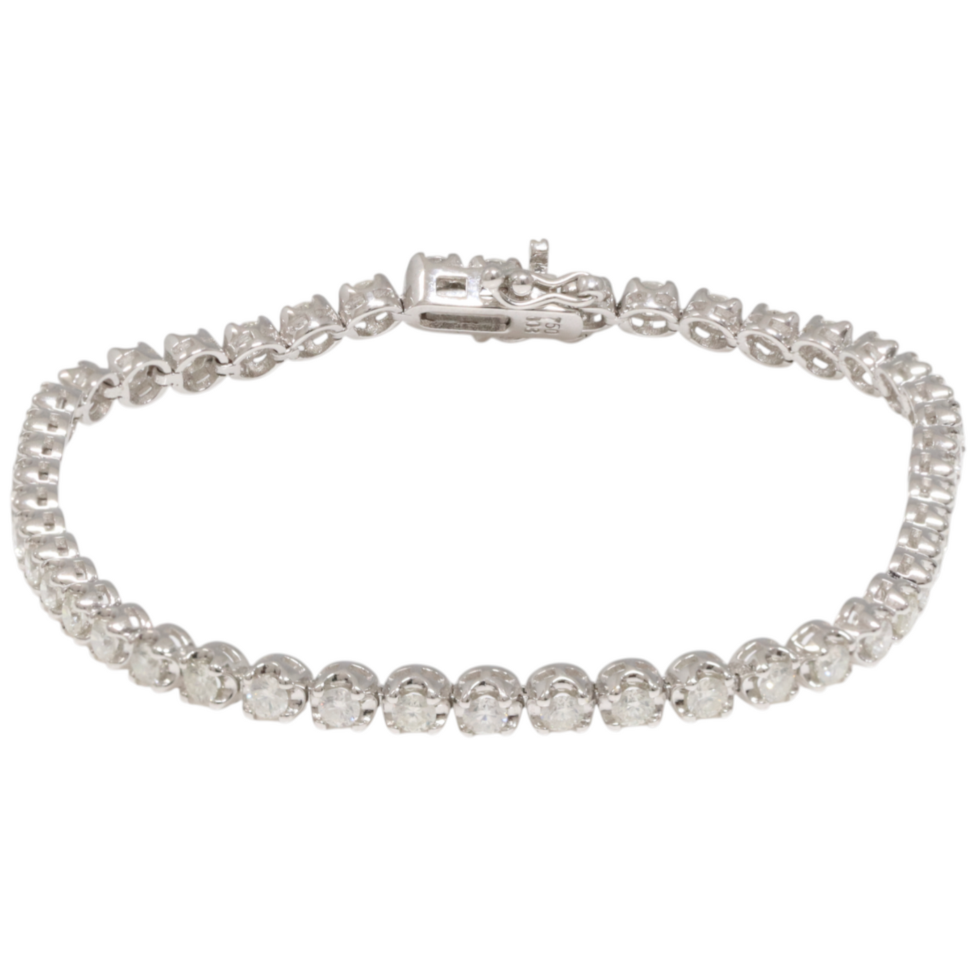 18ct white gold diamond tennis